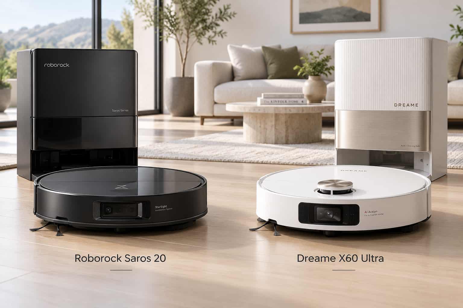Roborock Saros 20 vs Dreame X60: Best 2026 Comparison